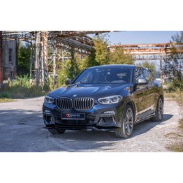 Накладки сплиттеры на пороги на BMW X4 G02 M-Pack